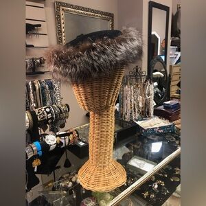 Silver Fox 60’s Women’s Hat Black with Bow